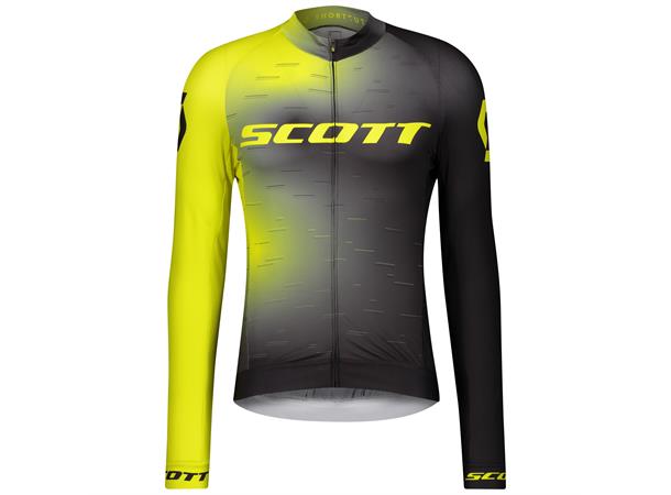 Scott Shirt M`s RC Pro l/sl Gul/Sort S Sykkeltrøye med lang arm